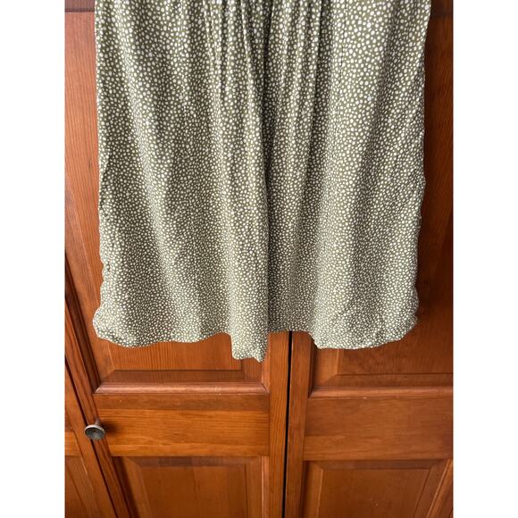 Abercrombie & Fitch Women's Knot Front Mini Dress Polka Dot Green White Size S - Picture 12 of 12